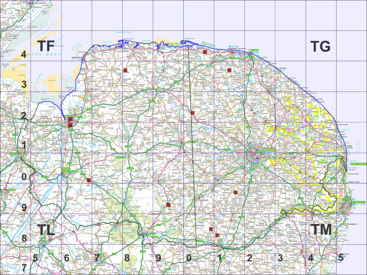 Guizotia abyssinica tetrad map